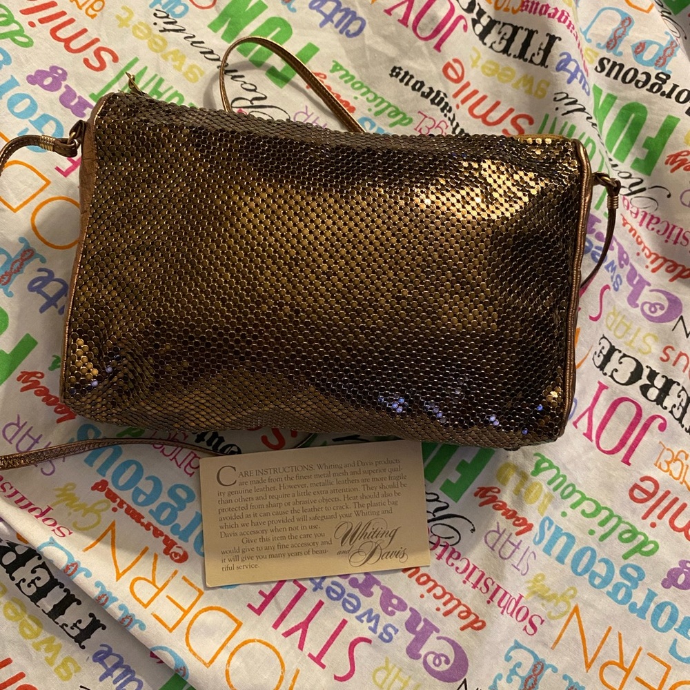 Whiting &davis Brown Mesh crossbody🌟👛 - Picture 9 of 10